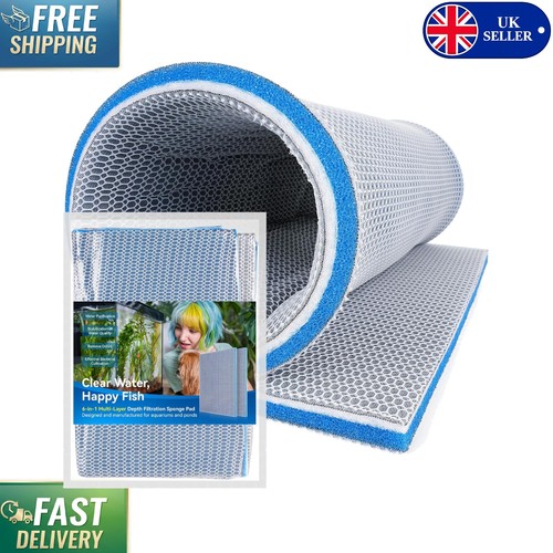 Durable blue foam filter pad - blue,